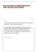 NSG 525 EXAM 5 QUESTIONS WITH 100&percnt; ACTUAL SOLUTIONS&excl;&excl;