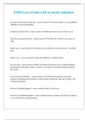 EMD Laws Exam with accurate solutions