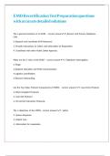EMD Recertification Test Preparation questions with accurate detailed solutions 