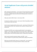 Aerial Applicator Exam with precise detailed solutions