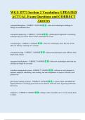 WGU D773   Bundled Exam Questions WITH  CORRECT Answers