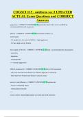 COGSCI 115 - midterm sec 2 UPDATED   ACTUAL Exam Questions and CORRECT  Answers 