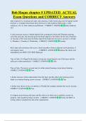 Bob Hogue chapter 5 UPDATED  ACTUAL  Exam Questions and CORRECT Answers