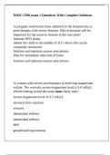 NRSG 2500 exam 1 Questions With Complete Solutions