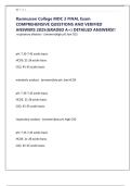 Rasmussen College MDC 3 FINAL Exam COMPREHENSIVE QUESTIONS AND VERIFIED ANSWERS 2025&lpar;GRADED A&plus;&rpar; DETAILED ANSWERS&excl;&excl;