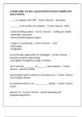 COMD 4500- EXAM 2 QUESTIONS WITH COMPLETE SOLUTIONS