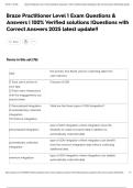 Braze Practitioner Level 1 Exam Questions & Answers &vert; 100&percnt; Verified solutions &vert;Questions with Correct Answers 2025 latest update&excl;&excl;