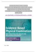 TEST BANK FOR EVIDENCE-BASED PHYSICAL EXAMINATION BEST PRACTICES FOR HEALTH & WELL-BEING ASSESSMENT 2ND EDITION &lpar;KATE GAWLIK&comma; 2024&rpar; ALL CHAPTERS 1-29 NEWEST EDITION