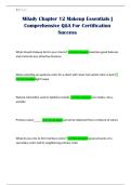 Milady Chapter 12 Makeup Essentials &vert; Comprehensive Q&A For Certification Success
