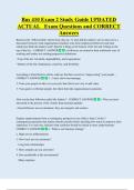 Bus 410 Exam 2 Study Guide UPDATED   ACTUAL   Exam Questions and CORRECT  Answers 