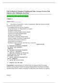 TEST BANK - Principles of Auditing and Other Assurance Services 22nd Edition by Ray Whittington&comma; Kurt Pany&vert; Complete Verified Chapter's