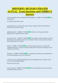 MIDTERM 1 BUSN102 UPDATED   ACTUAL   Exam Questions and CORRECT  Answers 