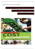 TEST BANK For Principles Of Cost Accounting&comma; 17th Edition by Edward J&period; Vanderbeck Chapters 1 - 10 Complete Guide&period;