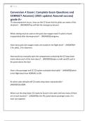 Conversion 4 Exam &vert; Complete Exam Questions and CORRECT Answers&vert; &lpar;2025 update&rpar; Assured success&vert; grade A&plus;