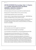 UNITEK HAYWARD Pharmacology &vert; Quiz 1 &vert; Chapters 1&comma; 2&comma; 3 EXAM&comma; QUESTIONS WITH ACCURATE ANSWERS &vert; MULTIPLE CHOICES &vert;&excl;&excl;