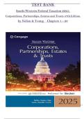 Test Bank for South-Western Federal Taxation 2025&colon; Corporations&comma; Partnerships&comma; Estates and Trusts 47th Edition by Nellen & Young&comma; ISBN&colon; 9780357989074&comma; All 20 Chapters Covered&comma; Verified Latest Edition