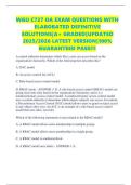WGU C727 OA EXAM QUESTIONS WITH ELABORATED DEFINITIVE SOLUTIONS&vert;A&plus; GRADED&vert;UPDATED 2025&sol;2026 LATEST VERSION&vert;100&percnt; GUARANTEED PASS&excl;&excl;&excl;