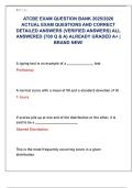 ATCBE EXAM QUESTION BANK 2025&sol;2026  ACTUAL EXAM QUESTIONS AND CORRECT  DETAILED ANSWERS &lpar;VERIFIED ANSWERS&rpar; ALL  ANSWERED &lbrace;700 Q & A&rcub; ALREADY GRADED A&plus; &vert;  BRAND NEW&excl; 
