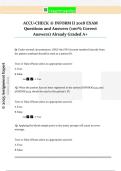 ACCU-CHECK &reg; INFORM II 2018 EXAM  Questions and Answers &lpar;100&percnt; Correct  Answers&rpar; Already Graded A&plus;
