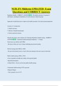 NUR 471 Midterm UPDATED  Exam  Questions and CORRECT Answers