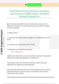 C254 WGU Practice Review Questions  and Answers &lpar;100&percnt; Correct Answers&rpar;  Already Graded A&plus;