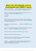 BMGT 1327 CH3 UPDATED  ACTUAL   Exam Questions and CORRECT Answers