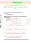 DSCA Phase II Questions and Answers  &lpar;100&percnt; Correct Answers&rpar; Already Graded  A&plus;