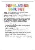 Population Ecology Matric 2025