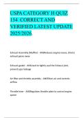 USPA CATEGORY H QUIZ 154  CORRECT AND VERIFIED LATEST UPDATE 2025&sol;2026&period;