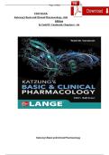 TEST BANK For Katzung's Basic and Clinical Pharmacology&comma; 16th Edition By &lbrace;Todd W&period; Vanderah&comma; 2024&comma;&rcub; Verified Chapters 1 - 66&comma; Complete Newest Version