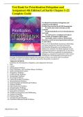 Test Bank For Prioritization&comma; Delegation&comma; and Assignment&colon; Practice Exercises for the NCLEX Examination 6th Edition by Linda A&period; LaCharity &vert;&vert;ISBN&colon;9780443112638