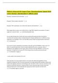 Pediatric Advanced Life Support Exam &vert;Questions&lpar;Latest Update&rpar; With Correct Answers &vert;Solutions&lpar;Get It 100&percnt;Accurate&rpar;