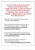 XCEL NY-LIFE & HEALTH EXAM  SIMULATOR 2025&sol;2026 BANK  COMPLETE STUDY GUIDE ACCURATE  REAL EXAM QUESTIONS TESTING  VERSIONS AND A STUDY GUIDE &vert;  EXPERT VERIFIED FOR GUARANTEED  PASS BRAND NEW&excl;&excl;&excl; 