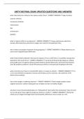 ANTH 340 FINAL EXAM UPDATED QUESTIONS AND ANSWERS