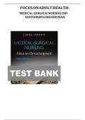 Focus on Adult Health&colon; Medical-Surgical Nursing &vert; 2nd Edition &vert; Test Bank with Answers