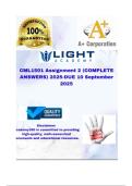  CML1501 Assignment 2  &lpar;COMPLETE ANSWERS&rpar; 2025-DUE 10 September 2025&semi; 100&percnt; trusted &comma;comprehensive and complete reliable solution with clear explanation&period;