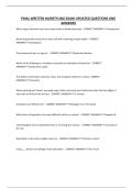 FINAL WRITTEN HAIRSTYLING EXAM UPDATED QUESTIONS AND ANSWERS