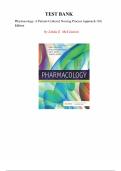 Pharmacology&colon; A Patient-Centered Nursing Process Approach 11th Edition &ndash; McCuistion &lpar;2022&rpar; &vert; Complete Test Bank Chapters 1&ndash;55 with Answers