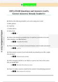 OBT3 EXAM Questions and Answers &lpar;100&percnt;  Correct Answers&rpar; Already Graded A&plus;