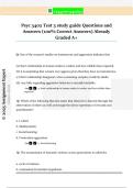 Psyc 3402 Test 3 study guide Questions and  Answers &lpar;100&percnt; Correct Answers&rpar; Already  Graded A&plus;