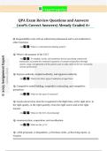 QPA Exam Review Questions and Answers  &lpar;100&percnt; Correct Answers&rpar; Already Graded A&plus;