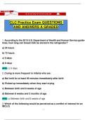 CLC Practice Exam QUESTIONS AND ANSWERS A GRADED