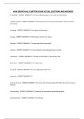 HUM GROWTH ALL CHAPTERS EXAM ACTUAL QUESTIONS AND ANSWERS