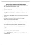 HUM 115 - CHAPTER 1 EXAM ACTUAL QUESTIONS AND ANSWERS
