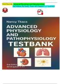 TESTBANK Advanced Physiology and Pathophysiology 2nd EditionA&plus; Guide ISBN&colon;9780826177087&comma; By Nancy Tkacs All Chapters 1-17 LATEST version&sol; 100&percnt; correct Answers