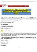 Florida Claims Adjuster Exam &vert; 206 Questions with 100&percnt; Correct Answers &vert; 33 Pages