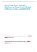 At 2300 Final Written Exam With  Questions and Correct Answers Graded  A&plus;&vert;Assured Success Latest 2025&vert;2026 At 2300 Final Written Exam With  Questions and Correct Answers Graded  A&plus;&vert;Assured Success Latest 2025&vert;2026 