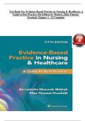 Test Bank For Evidence-Based Practice in Nursing & Healthcare A Guide to Best Practice 5th Edition by Melnyk&comma; Ellen Fineout-Overholt Chapter 1 - 23 Complete