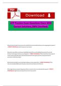 ATP Practice Exam Questions Exam With Correct Solutions&comma;100- &lpar;Verified&rpar;&period;