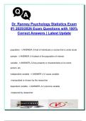 Dr&period; Ranney&rsquo;s Psychology Statistics Exam &num;1 &ndash; 2025&sol;2026 &vert; 40 Solved Questions on Variables&comma; Scales of Measurement&comma; Central Tendency&comma; Z-Scores & Skewness
